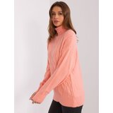 Wool Fashion Italia Sweater-AT-SW-23401.97P-Peach | Shoptok.si