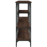  Konzolni stol boja smeđeg hrasta 160x29x80 cm konstruirano drvo | shoptok.hr