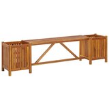 vidaXL Vrtna klupa s 2 sadilice 150x30x40 cm masivno bagremovo drvo Cijene