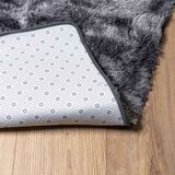  Čupavi tepih s visokim vlaknima tamnosiva 60x100 cm poliester | shoptok.hr