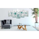  Slika na akrilnom staklu - Sapphire Lilies [Glass] 100x50 | shoptok.hr