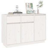  Komoda bijela 110 x 34 x 75 cm od masivne borovine | shoptok.hr