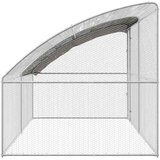  Kavez za piliće 2 pcs Srebrno 400 x 200 x 200 cm Čelik i PE | shoptok.hr