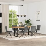 Furnova Jedilni stoli 6 kosov temno sivo blago, (21950515) | Shoptok.si