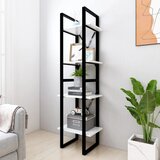 vidaXL Ormarić za knjige s 4 razine bijeli 40 x 30 x 140 cm od iverice | shoptok.hr