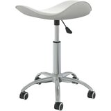 vidaXL Pisarniški stol belo umetno usnje | Shoptok.si