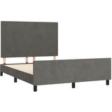  Okvir za krevet bez madraca tamnosivi 140 x 190 cm baršunasti | shoptok.hr