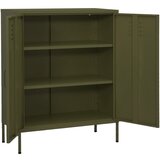 Furnova Omara za shranjevanje olivno zelena 80x35x101,5 cm jeklo, (21955923) | Shoptok.si
