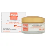 Mixa Extreme Nutrition Oil-based Rich Cream krema za občutljivo suho kožo na obrazu 50 ml za ženske