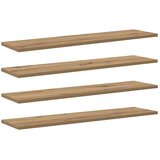 Police za knjige 4 pcs Smeđa 80 x 20 x 1,5 cm Konstruirano drvo | Eponuda.com
