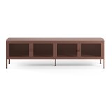 Marckeric Bordo rdeča kovinska TV omarica 160x50x35 cm Fayna – | Shoptok.si
