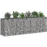  Gabionski uzdignuti krevet 2 pcs Srebrno 250 x 50 x 80 cm | shoptok.hr
