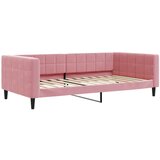  Dnevni krevet ružičasti 100 x 200 cm baršunasti | shoptok.hr