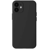 Baseus Liquid Silica Gel Case, fleksibilna gel maska za iPhone 12, klasična črna | Shoptok.si