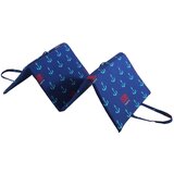B.E.S. Modra vrtna sedežna blazina za ležalnik 49x137 cm Anchors – | Shoptok.si
