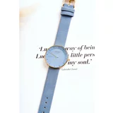 Kesi Women's Analog Suede Watch Without Nickel Ernest Blue