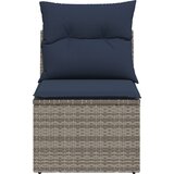  Vrtni kauč s jastukom Siva 55 x 62 x 69 cm Poli ratan | shoptok.hr