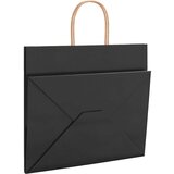  Papirnate vrećice 250 kom s ručkama crne 32x22x28 cm | shoptok.hr