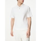 Reserved Comfort fit polo-majica od strukturirane tkanine - krem Cijene