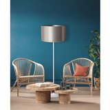  duolla - podna lampa cannes 1xE27/15W/230V prečnik 45 cm srebrna/bela | Eponuda.com