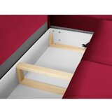 Cosmopolitan Design Crvena baršunasti sklopiva/s prostorom za odlaganje kutna garnitura (s desnim kutom/u obliku slova L) Kyoto – | shoptok.hr