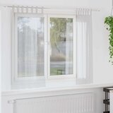 Voile zavjesa 2 kom. Svijetlo siva 175 x 140 cm Poliester Cijene