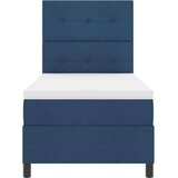 vidaXL Box spring krevet s madracem Plava 90 x 190 cm tkanina | shoptok.hr