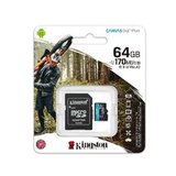 Kingston memorije kartice SDCG3/64GB/microSDXC/64GB/Class10 U3/170MB/s-90MB/s+adapter cene