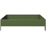  Povišena vrtna gredica maslinastozeleni 100x100x26 cm čelik | Eponuda.com