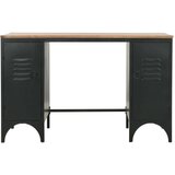 In Stol s dvostrukim postoljem od masivne jelovine i čelika 120 x 50 x 76 cm | shoptok.hr