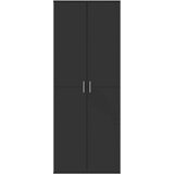 vidaXL Visoka omara črna 70x35x180 cm inženirski les | Shoptok.si