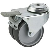 DÖRNER&HELMER Dvostruki valjak (Promjer kotačića: 50 mm, Nosivost: 80 kg, Klizni ležaj, Sa stražnjom rupom i zaustavljačem) | shoptok.hr