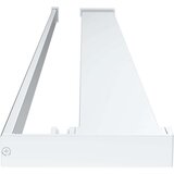 Pregrada za tuš s policom krom 100x195 cm staklo ESG i aluminij | shoptok.hr