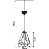  LED solarni fenjer na sajli KATTY 1,2V 300 mAh IP44 | Eponuda.com