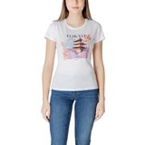 Liu Jo Majice s kratkimi rokavi ECS MODA M/C WA5239JS923 Bela | Shoptok.si