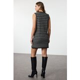 Trendyol Black Tweed Look Knitwear Mini Dress | Shoptok.si