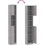  Kupaonski ormarić sivi hrast 32x25,5x190 cm konstruirano drvo | shoptok.hr