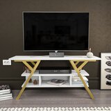 Hanah home TV Komoda Minerva, 120x35x55 cm, Belo-zlatne boje Cene