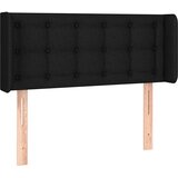  Uzglavlje s ušima crno 103x16x78/88 cm od tkanine | shoptok.hr