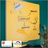 Leitz Rumena magnetna steklena stenska tabla Cosy, 45 x 45 cm | Shoptok.si