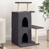 vidaXL Mačje drevo s praskalniki iz sisala temno sivo 97 cm | Shoptok.si