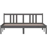  Za krevet od masivnog drva sivi 160 x 200 cm | shoptok.hr