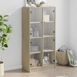 vidaXL Visoka komoda s vratima 68x37x142 cm konstruirano drvo | shoptok.hr