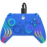 XBOX WIRED CONTROLLER AFTERGLOW WAVE BLUE