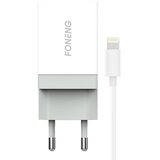 Foneng Polnilec 1x USB K210 + USB Lightning kabel, (20628232) Cene