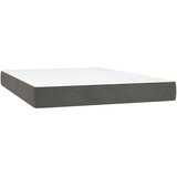  Krevet s oprugama i madracem tamnosivi 140x190 cm baršunasti | shoptok.hr
