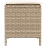  Vrtni otoman 2 Komad Bež i krema 38 x 38 x 45 cm PE ratan | shoptok.hr
