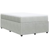 Box spring krevet s madracem svjetlosivi 120x200 cm baršunasti | shoptok.hr