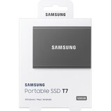 Samsung SSD 500GB Type-C USB 3.2 Gen2 V-NAND UASP, T7, siv | Shoptok.si