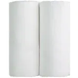 T-TOMI Komplet 2 belih bombažnih kopalnih brisač Tetra, 90 x 100 cm